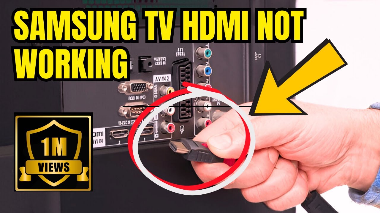 No Signal Error from connections Samsung TV || ports "No Signal" on TV - YouTube