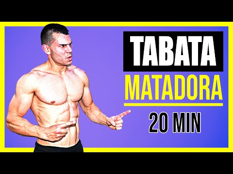 ✅ Rutina HIIT TABATA 20 MINUTOS para CUERPO COMPLETO [En CASA] 🔥 *ADELGAZAR y QUEMAR GRASA RÁPIDO*