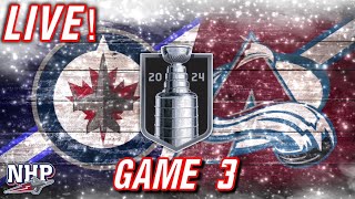 Winnipeg Jets vs Colorado Avalanche GAME 3 LIVE 4/26/2024