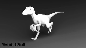 Blender Velociraptor Run Cycle - Attempt #4 (Final)