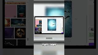 Canva Halloween Flyer: Ghost & Cat Tutorial #shorts
