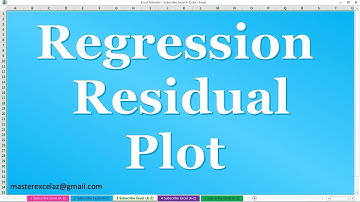 How to Create Regression with Residual Plot using Data Analysis tool in MS Excel 2016