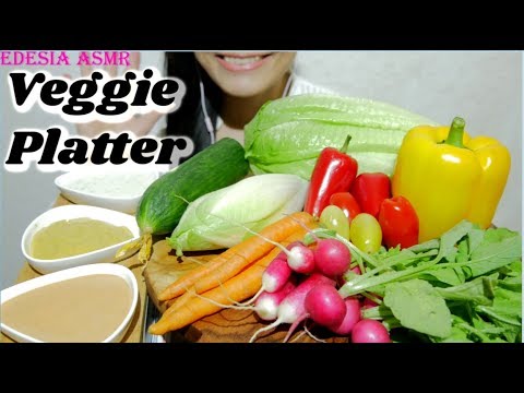 ASMR 咀嚼音?Veggie Platter *EXTREME CRUNCHY* 野菜 채소 먹방 蔬菜拼盤 Plateau de légumes *EATING SOUND*