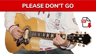 Video thumbnail of "PLEASE DON'T GO 🎸 KC And The Sunshine Band | CHORDS AND LYRICS | Guitar Cover"