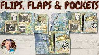 Flips, Flaps & Pockets in My Art Journal | Elizabeth Craft Designs Art Journal Specials Tutorial