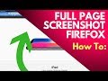 Full Page Screenshot Firefox Tool - How to Capture the Whole Page