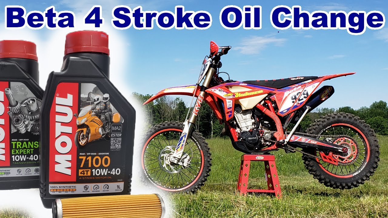 Beta 4-stroke Engine & Transmission Oil Change, 350/ 390/ 430/ 498/ 500cc