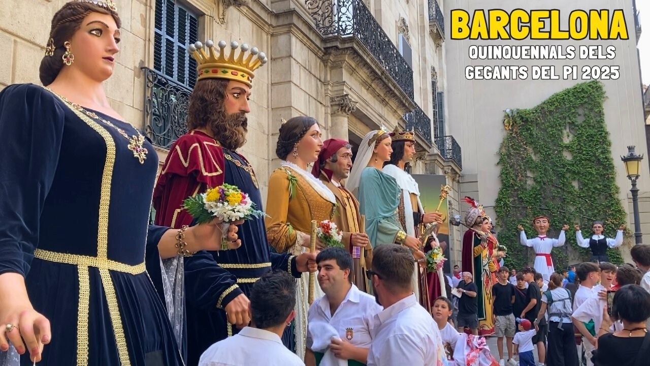 Festes Quinquennals dels Gegants del Pi 2025 | Cercavila de Gegants Centenaris i Històrics