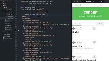 ClojureScript for React Developer - 15. Logout + Update User Settings (Part I)