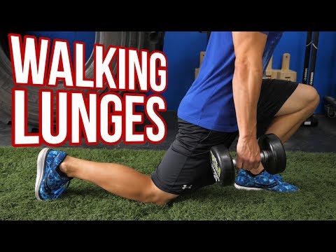 How To Do Walking Lunges With Dumbbells