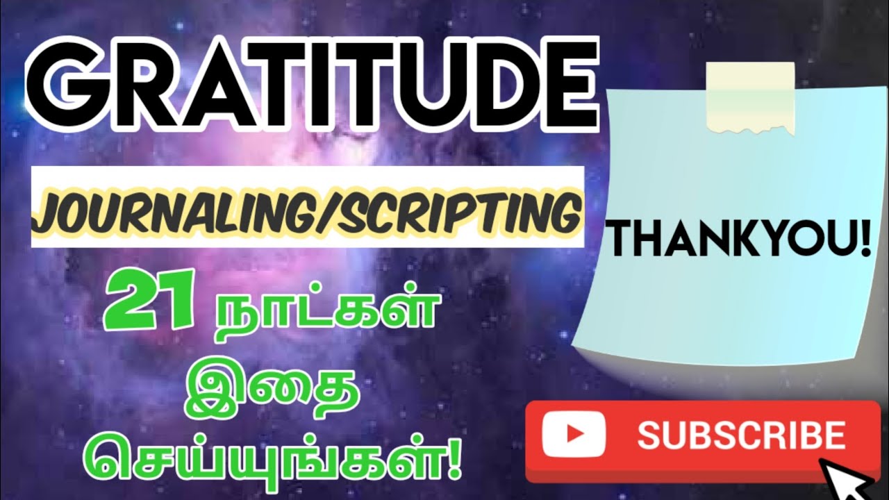 Gratitude-Journaling/Scripting - law of attraction Technique in Tamil ...