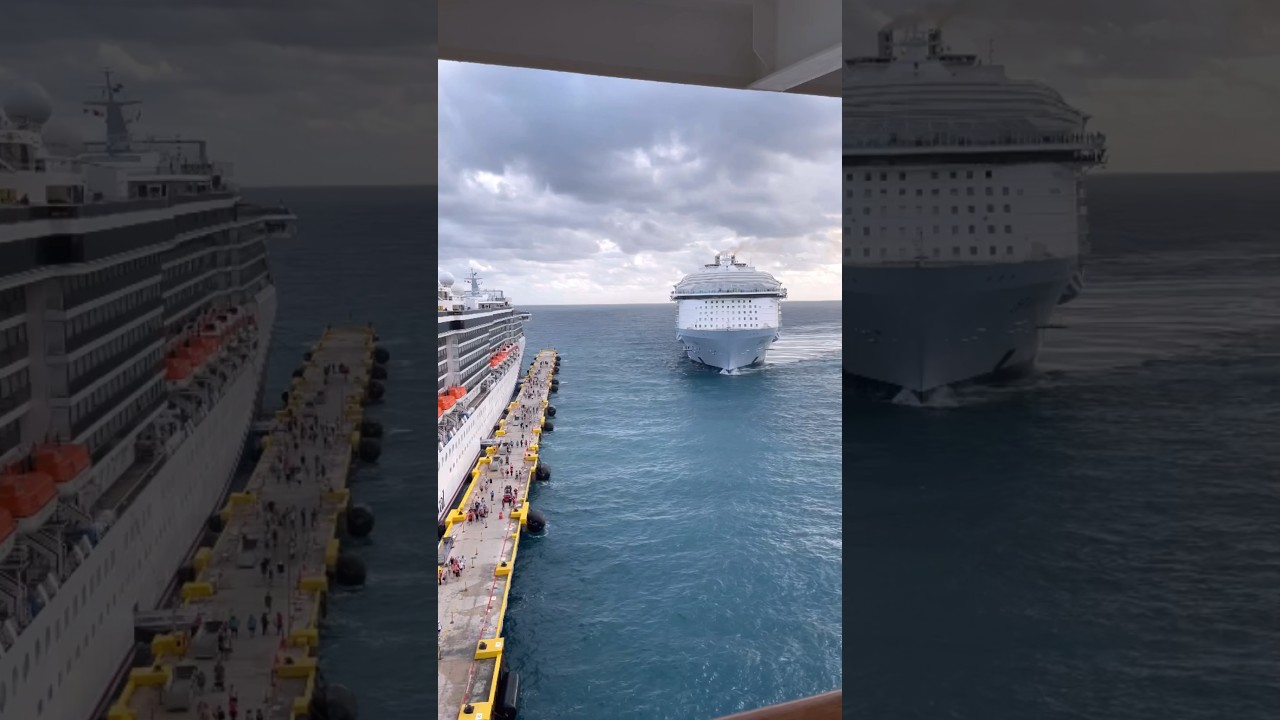 Another cruise ship is coming #vacation #travel #symphonyoftheseas #carnivaldream #costamaya #asmr