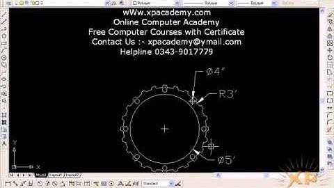 Work on Assignments 3 in AutoCAD Urdu Tutorials wWw.xpacademy.com