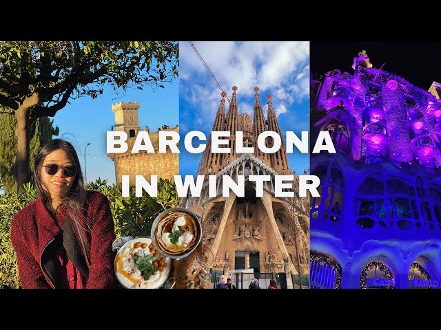 Travel vlog - Winter in Barcelona | 4 day itinerary, business trip travel vlog