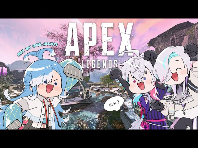 【APEX LEGENDS】TOURNAMENT PRACTICE berkedok main biasa hehe (Uyu is cheering from behind) TEAM E GO!!のサムネイル