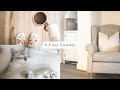A Cosy Day At Home ~ Taking It Slow, Healthy Meals, Cleaning + Home Office Update