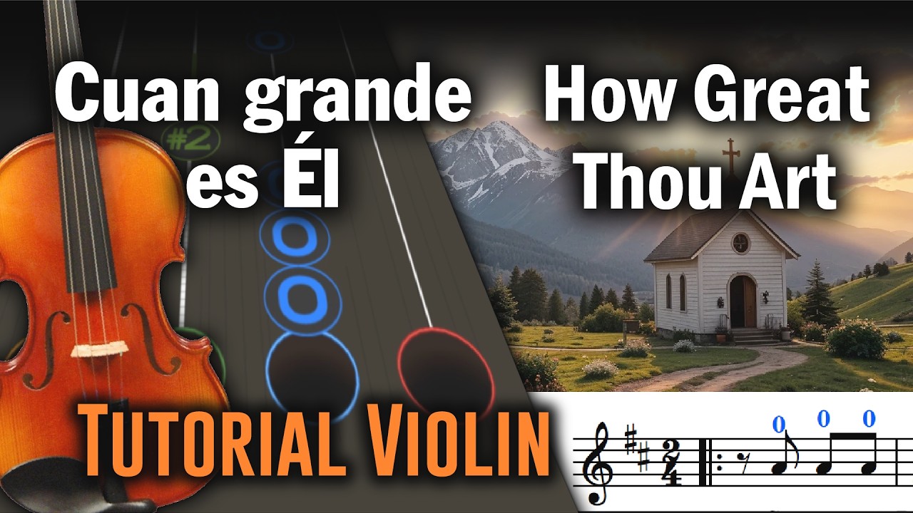 Cuan Grande es Él - How Great Thou Art | Tutorial Violin - Play Along
