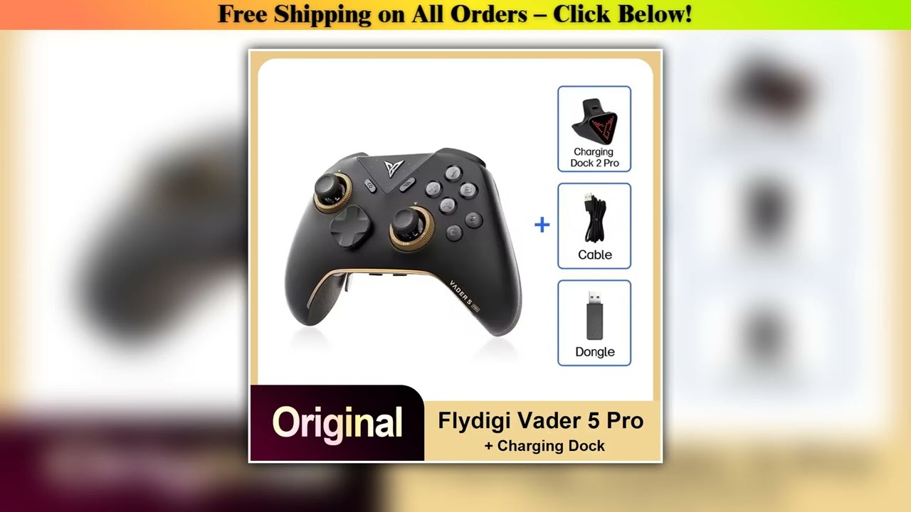 Flydigi Vader 5 Pro Gaming Controller With Hall Rocker FORCESWITCH Triggers Switch 1000Hz Gamepad