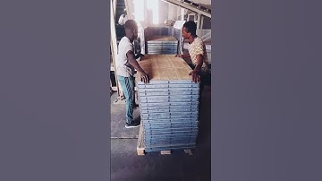 How Workers Fill the Pallet Feeder Smart Block Line Process #smartblockline #concreteblocks