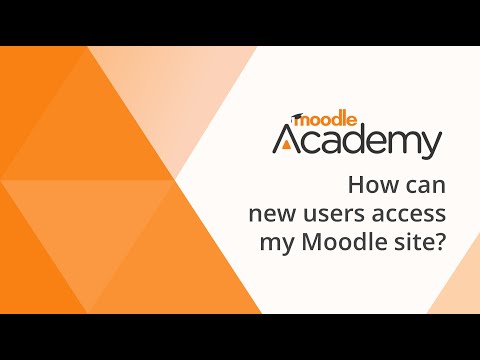 How can new users access my Moodle site?