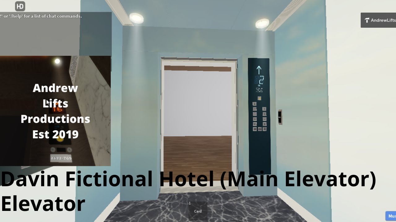 (GONE) Aero Group elevator at Davin Fictional Hotel l Roblox Main ...