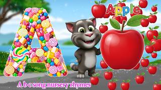 A for apple | अ से अनार | Abc phonics song | abcd #nursery candy layout using mixed sweets
