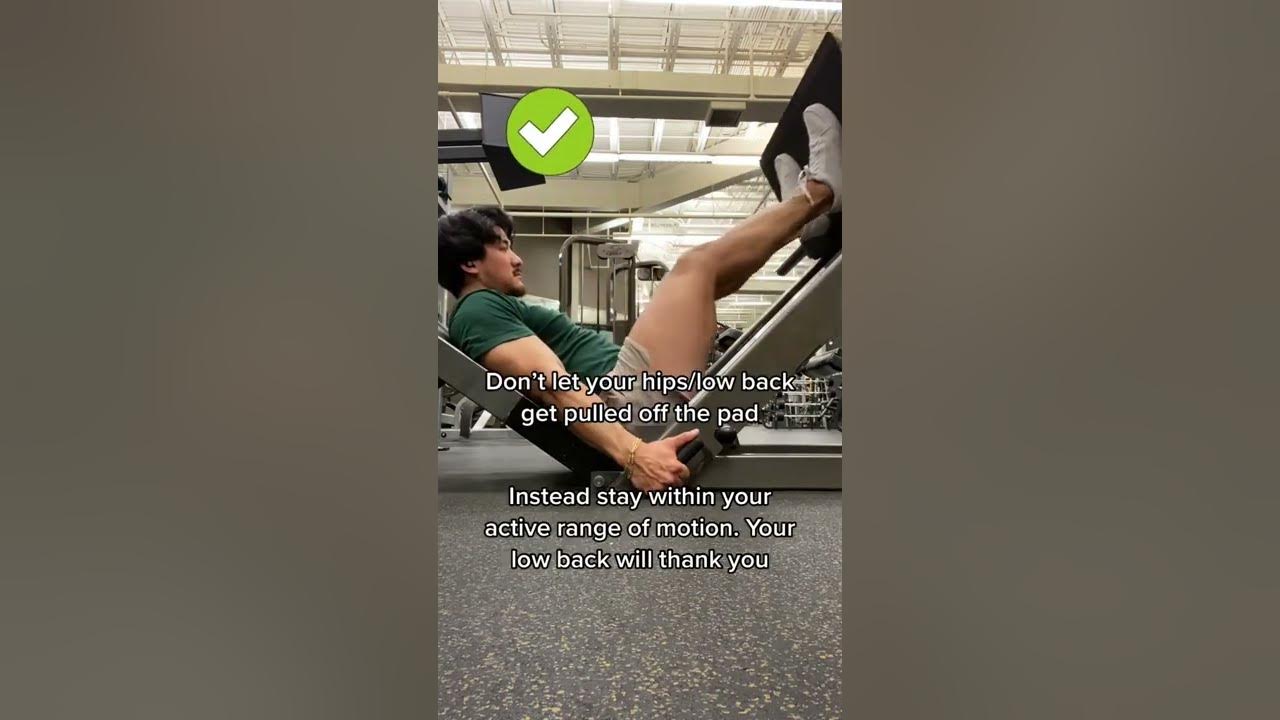 Lower Back Pain From Leg Press