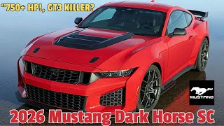 Screaming V8! | 2026 Mustang Dark Horse SC: Ford’s Most Dangerous Car!