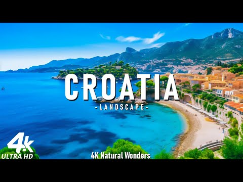 FLYING OVER THE CROATIA 4K UHD - Relaxing Music Along With Beautiful Nature Videos - 4K Video HD