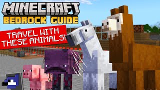 Top 7 RIDEABLE ANIMALS Ranked! | Minecraft Bedrock Guide 1.20