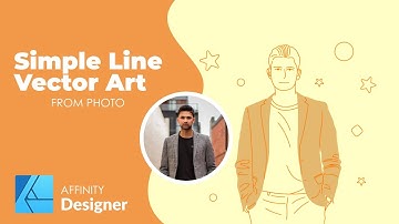 [Affinity Designer] Simple Line Vector Art Based on Photo #Speedart