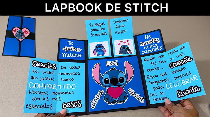 LAPBOOK de STITCH | El mejor REGALO