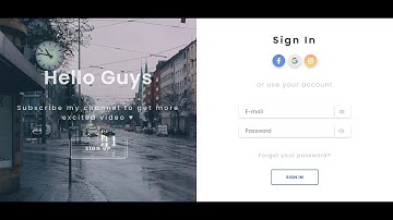 Thiết Kế Form Đăng Nhập Với HTML& CSS Siêu Đơn Giản | How To Make Sign In Form In HTML&CSS