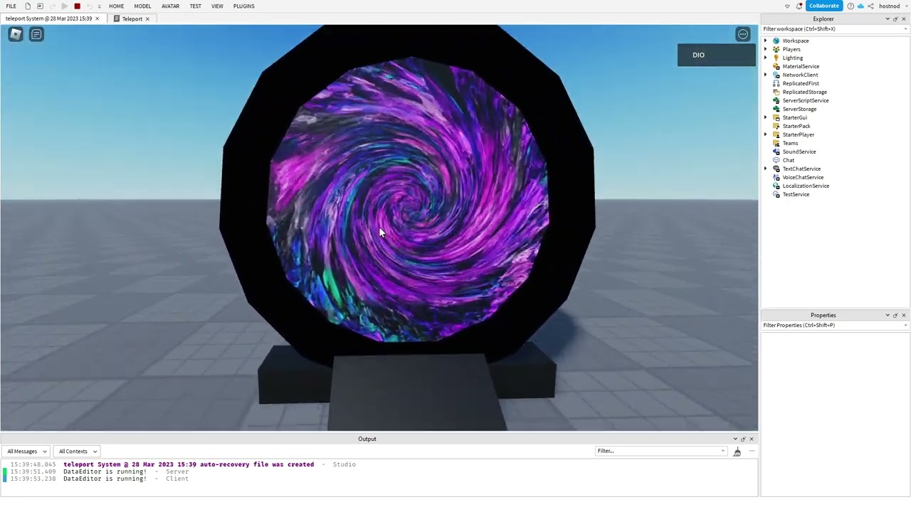 Portal System Roblox Studio YouTube 
