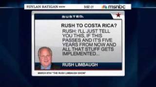 Limbaugh pulled something out of his BUTT...AGAIN! Now he's moving to Costa Rica