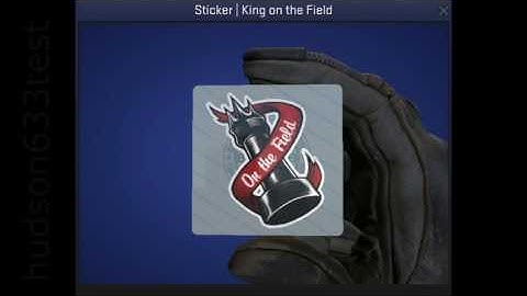 King on the Field Sticker
