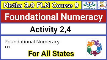 Foundational Numeracy Activity 2,4 | Nistha 3.0 Module 9 Answers in English
