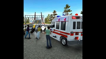 Accident on the Road, Ambulance Arrived in Car Simulator 2 #carsimulator2 #trending #shorts #short