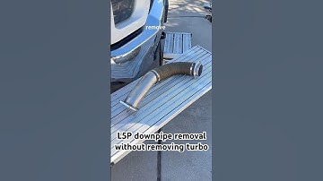 L5P Duramax downpipe and doc removal without removing turbo #duramax #mechanic #diesel