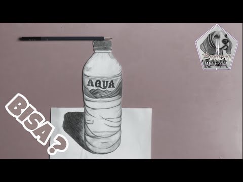 Video: Cara Menggambar Botol Dengan Pensil Langkah Demi Langkah