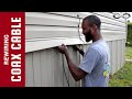 Rewiring internet coaxial cable in manufactured home diy