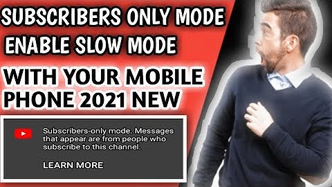 Enable SUBSCRIBER and SLOW Mode With Mobile| 101% Real { Hindi }