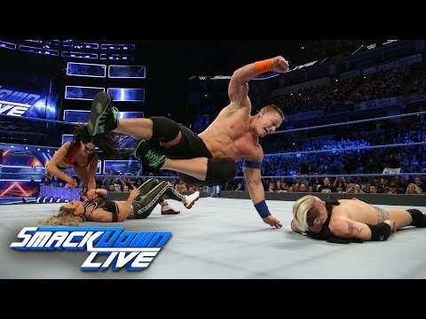 John Cena & Nikki Bella vs. James Ellsworth & Carmella: SmackDown LIVE, March 7, 2017