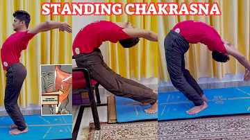 Step by step  Standing Chakrasana guided by Grand Master Shivam Sharma! #StandingChakrasana