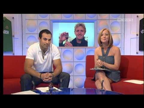 Sarah-Jane Mee on Cricket AM 12th June 2010 - Pt 1...