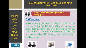 Cấu tạo và nguyên lý hoạt động của rơ le trung gian