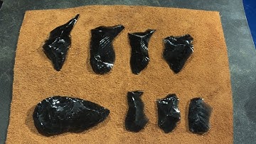 Quick Obsidian Biface - Part 1 of 2: Freehand Percussion with One Hammerstone