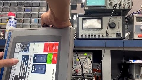 Allen-Bradley Panelview 1000 Touchscreen - Testing with an Ocscilloscope
