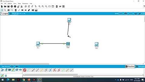 การจำลองการส่งข้อมูล Hub by Cisco Packet Tracer