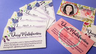 How to Make your Own Business Cards with Cricut Design Space | How to Print and Cut Business Cards